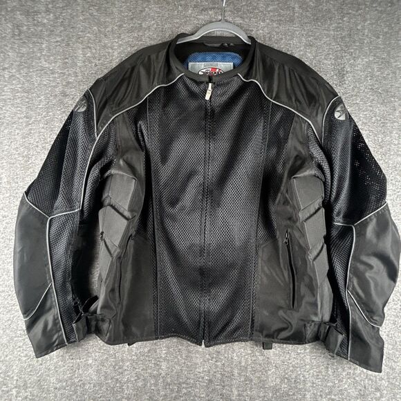 JOE ROCKET Phoenix Mesh Moto Jacket Mens Sz XL Lightweight Textile Back Plate - Picture 1 of 15